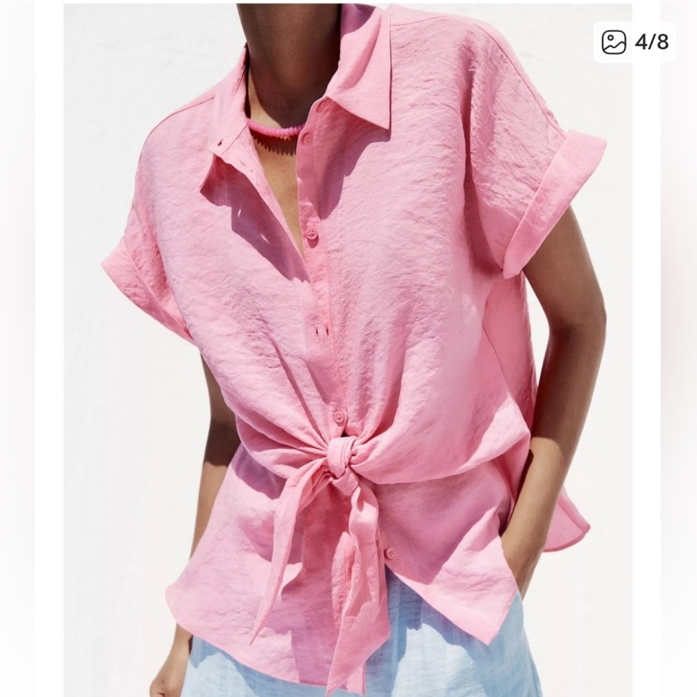 Zara Pink Blouse - Picture 5 of 8